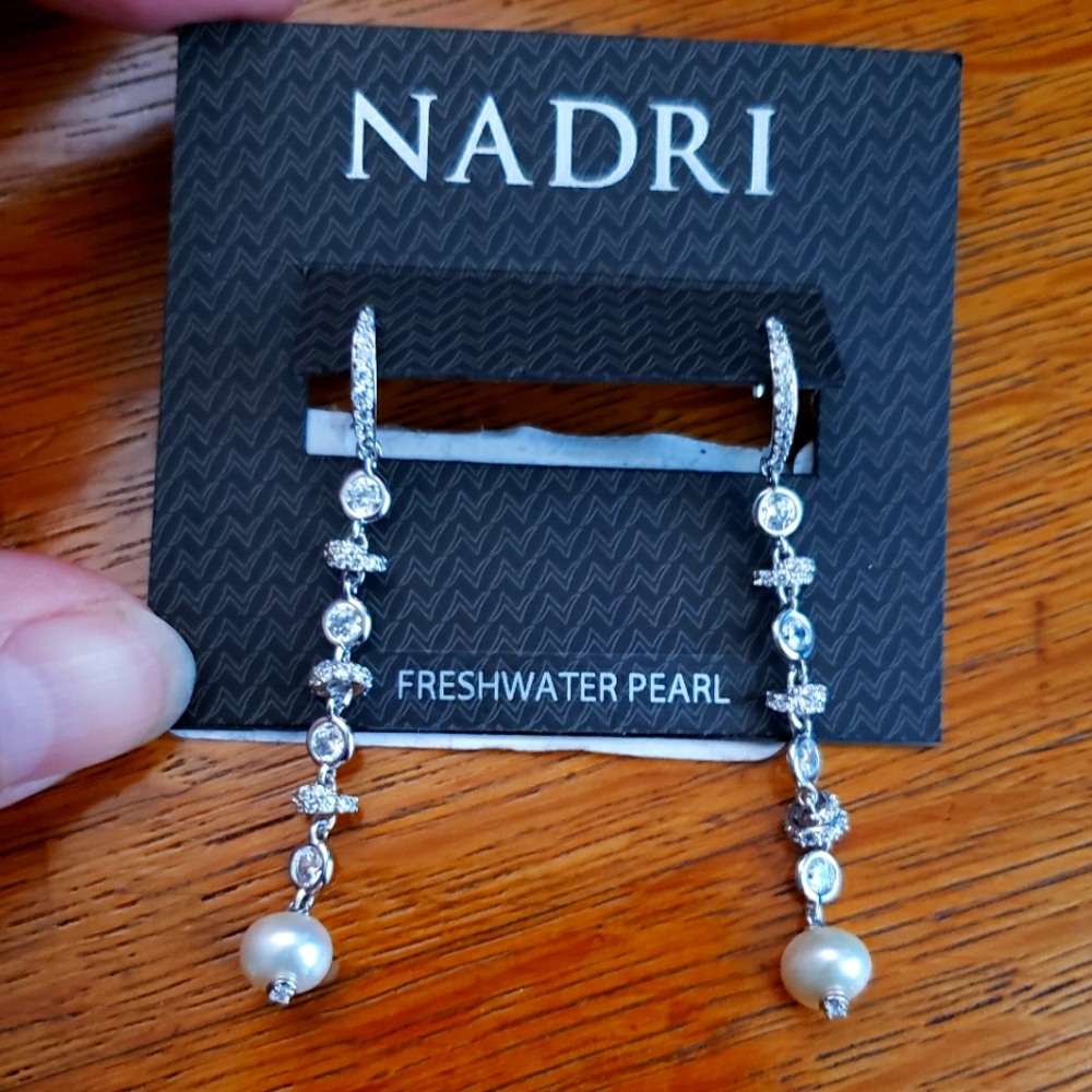 Nadri Freshwater pearl earrings